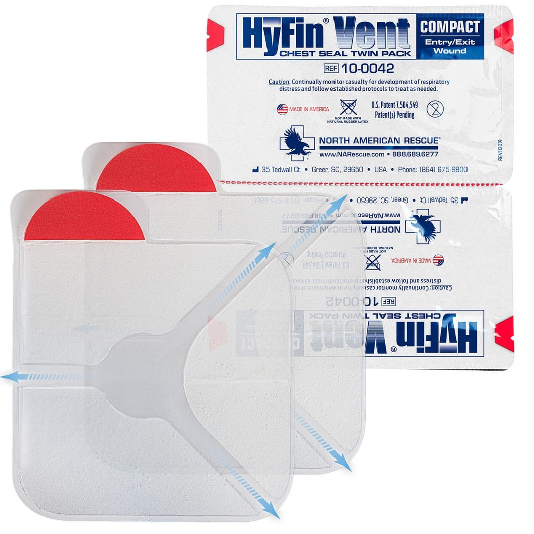 HYFIN Compact Chest Seal Twin Pack